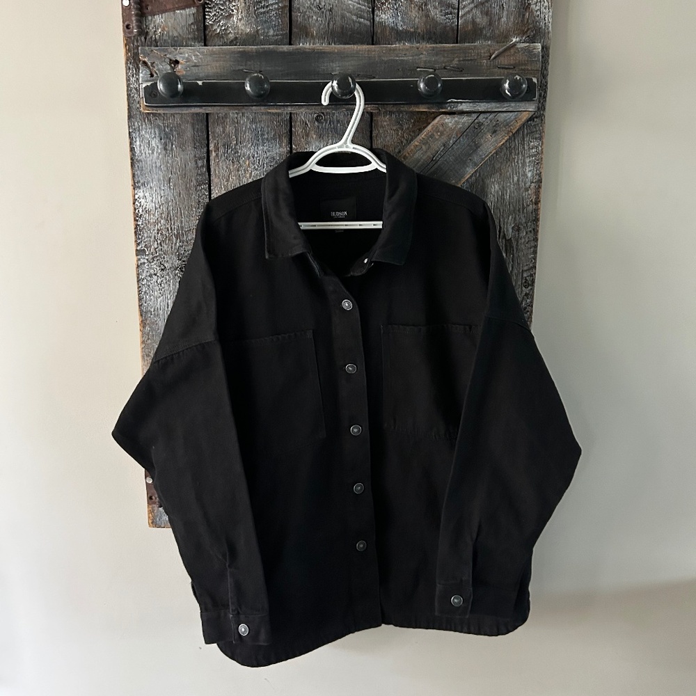 Women's Hudson Black Denim Shacket